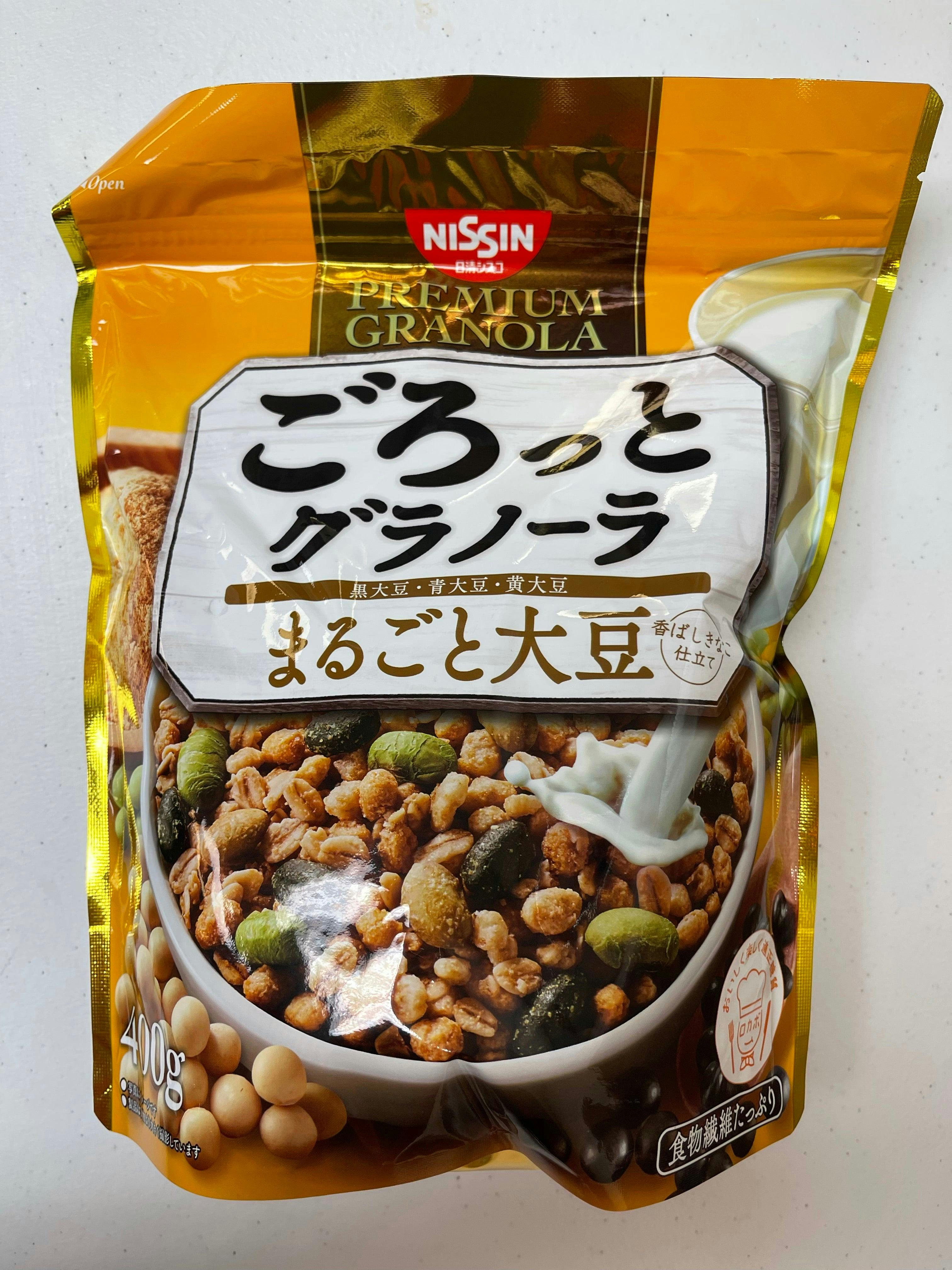 日本 NISSIN日清  三种大豆麦片 400g 黄大豆 黑大豆 青大豆