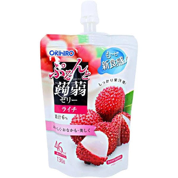 ORIHIRO Konjac Jelly Lychee Flavor 130g 荔枝味 蒟蒻 吸吸果冻