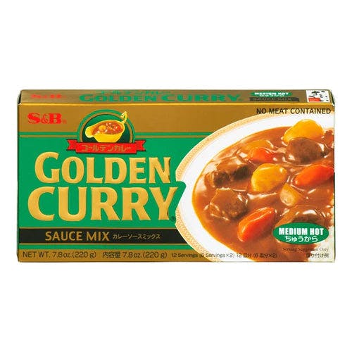 日本 S&B 金牌 咖喱料理包 中辣 Medium Hot Golden Curry Japanese Curry 7.8 oz (220 g)