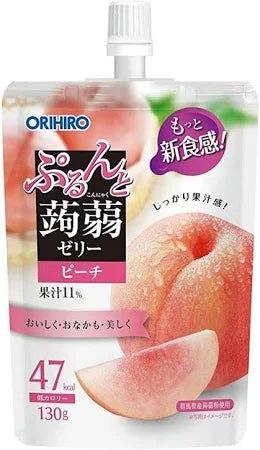 ORIHIRO Konjac Jelly Peach Flavor 130g 桃子味 蒟蒻 吸吸果冻
