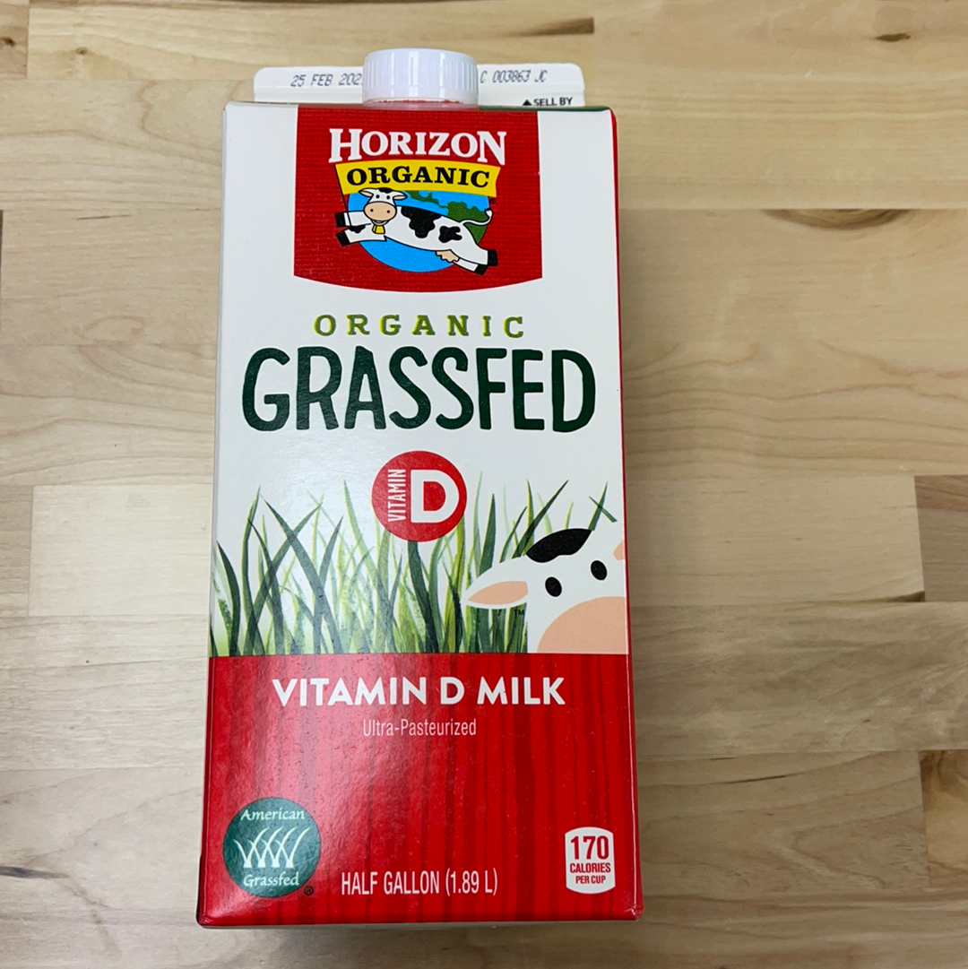 有机牛奶 草食全脂牛奶 维他命D Horizon Organic Grassfed Whole Milk